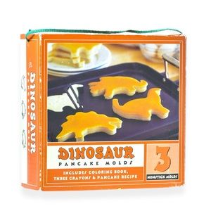 Vintage Williams Sonoma Dinosaur Shape Pancake Molds Kids Metal Cookie Cutters